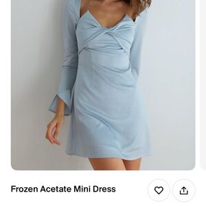 My Dearest Frozen Acetate Mini Dress XS